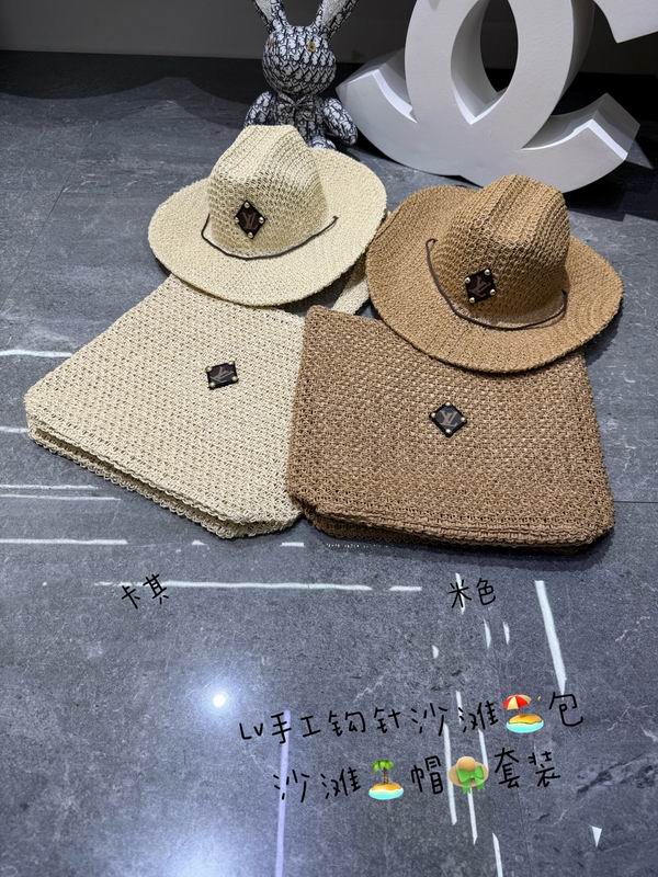 LV beach bag hat dx04